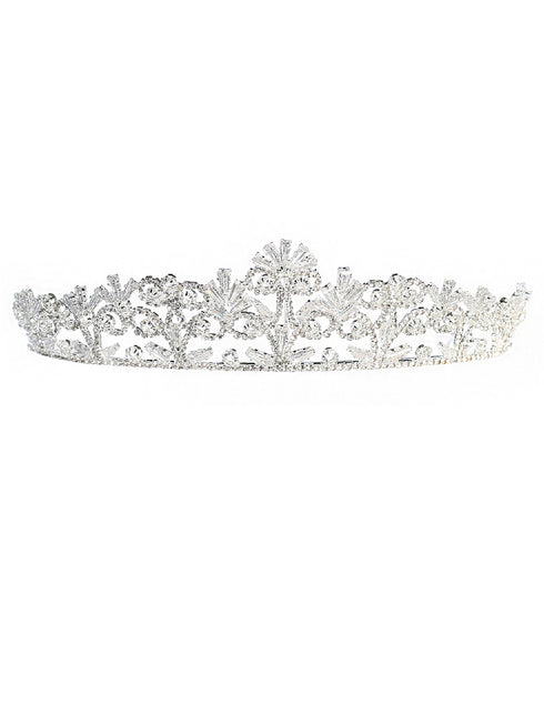 Tip Top Kids Girls Multi Color Blossom Crystal Princess Wedding Pageant Tiara - SophiasStyle.com